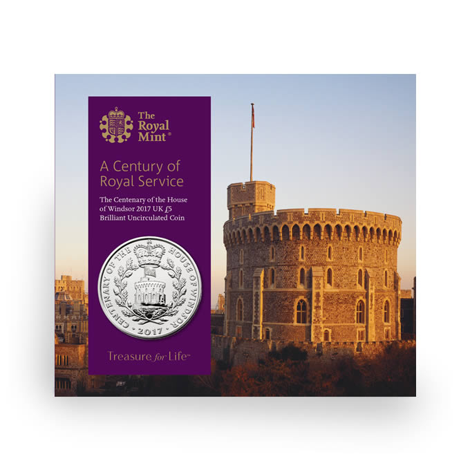 2017 BU £5 Coin Pack - A Century of Royal Service - Click Image to Close